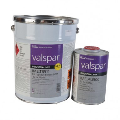 צבע PU DTM מט משי + מקשה